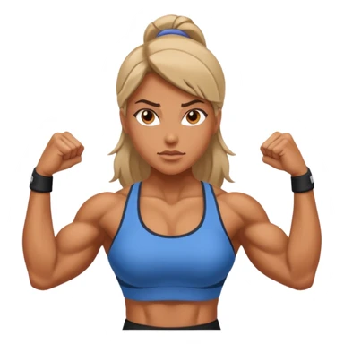 strong woman sticker