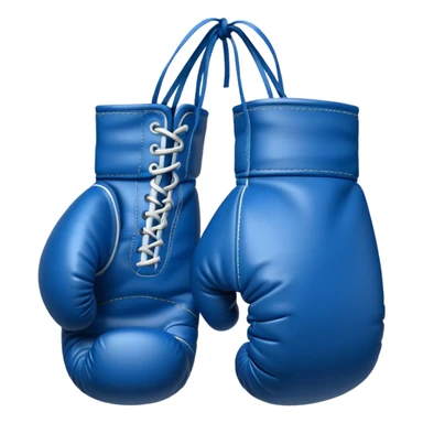 blue boxing gloves sticker