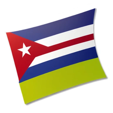 Cuban flag and us dollar bill sticker