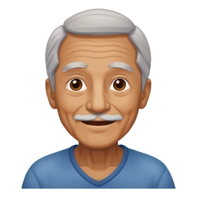 happy old man by the ocean sticker