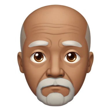 "- Nam
- 70 tuổi
- Da nâu
- Đầu trọc
- Râu bạc, mắt buồn
" sticker