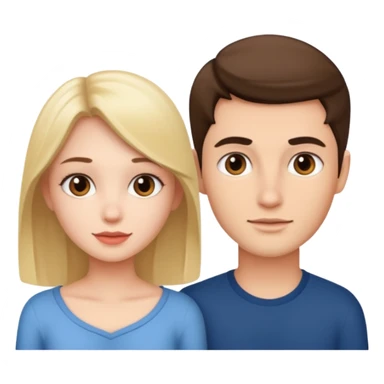 Beautiful girl and handsome boy sticker