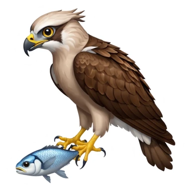 Osprey with fish sticker