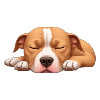 Pitbull sleep sticker
