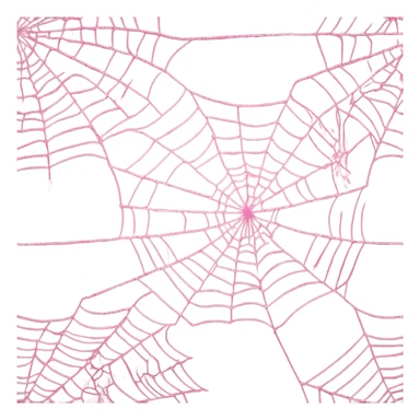 Spider web in pink sticker