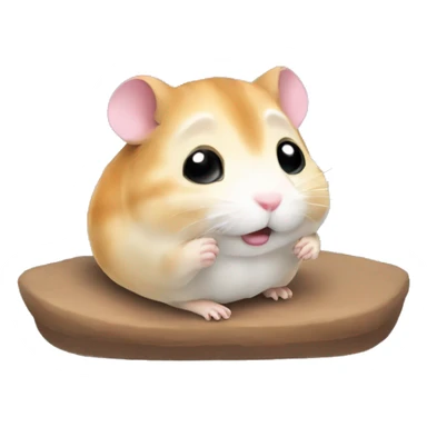 Hamster saying goodnight sticker