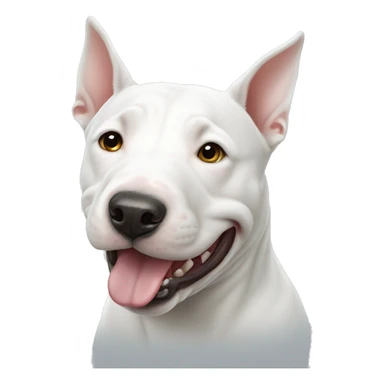 White bull terrier  sticker
