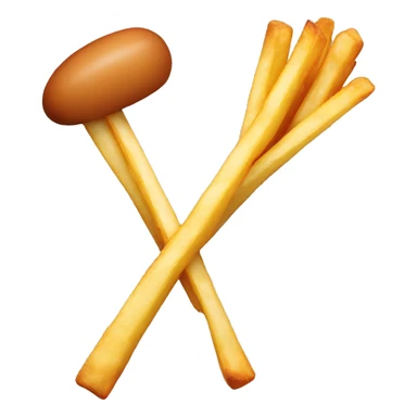 French fries and drumstick sticker
