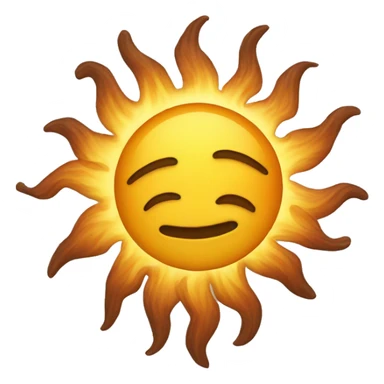 a sun disguised as a fall sticker