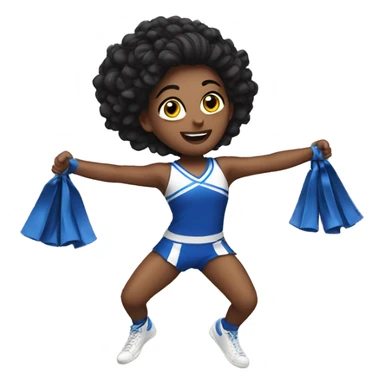 Cheerleading stunt sticker