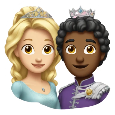 woman princesses couple  sticker