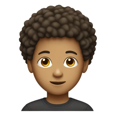 Light skin boy with short afro  sticker