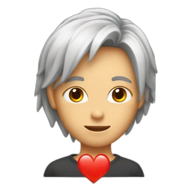 red heart glitch emoji sticker