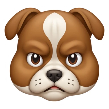 Grumpy dog sticker