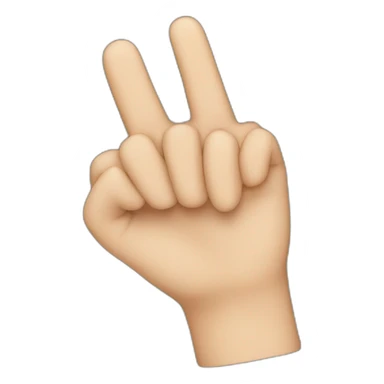  finger pointing down sticker