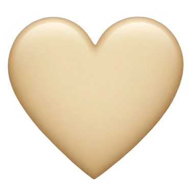 a beige heart sticker