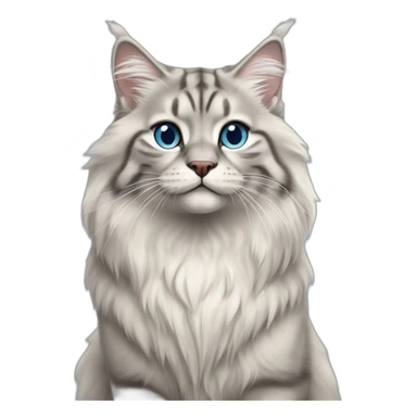 Blue lynx point siberian cat sticker