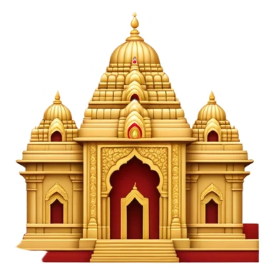 Tirupati Balaji Temple Landmark Emoji – Showcasing the temple’s golden entrance and intricate carvings. sticker