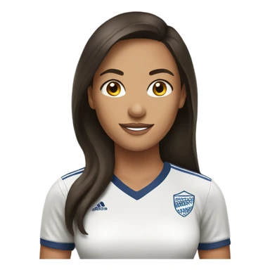 soccer brunette wag sticker