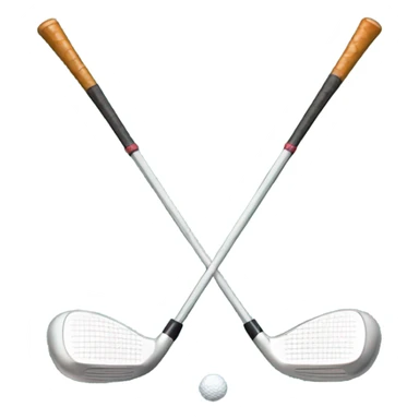 Golf logo of 2 crossed golf clubs sticker