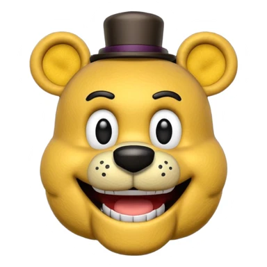 The head of Fredbear of five nights at Freddy sticker