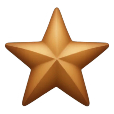 Brown Star sticker