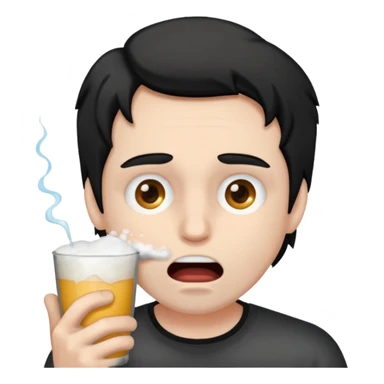 frothing at the mouth sticker