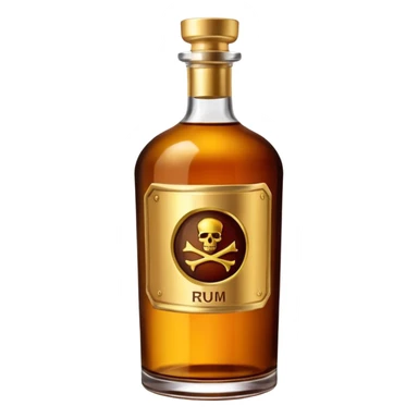 rum bottle sticker