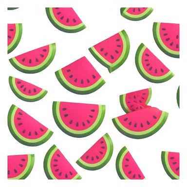 watermelon with tiger stripes sticker