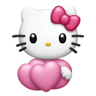 hello kitty avec des cœurs  sticker