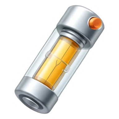 tiny glass fuse with metal caps. sticker