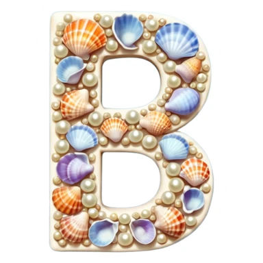 Number 5 is made of shells sticker