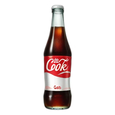 Vintage glass Diet coke sticker