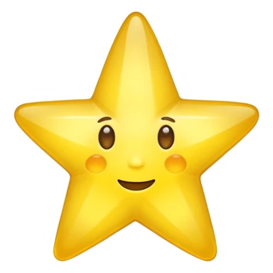 Star with a body sticker