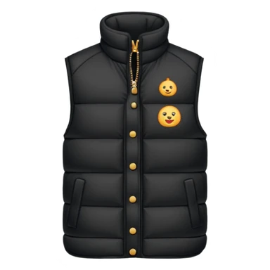 puffer vest  sticker