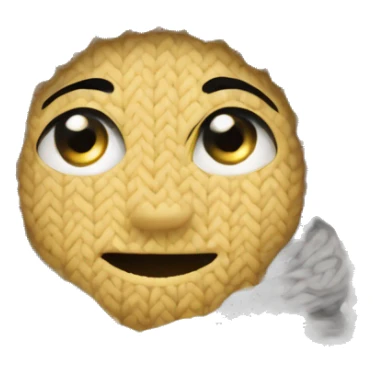 cozy thick knitted blanket sticker