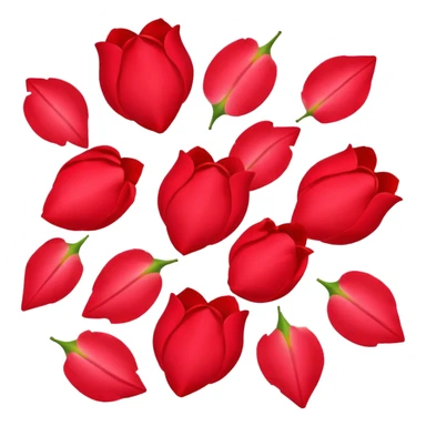 Rose petals sticker