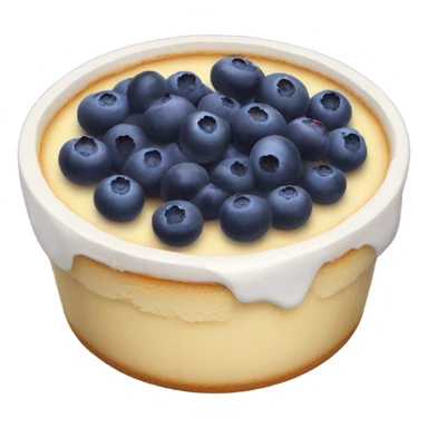 cheesecake tub with blueberries sticker