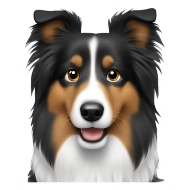 Black Sheltie  sticker