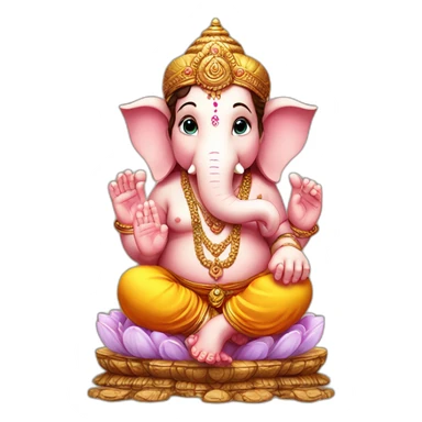 Kids ganpati full body sticker