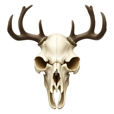 deer skull sticker