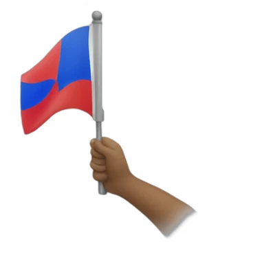 person holding a ph flag sticker