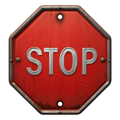 stop sign sticker