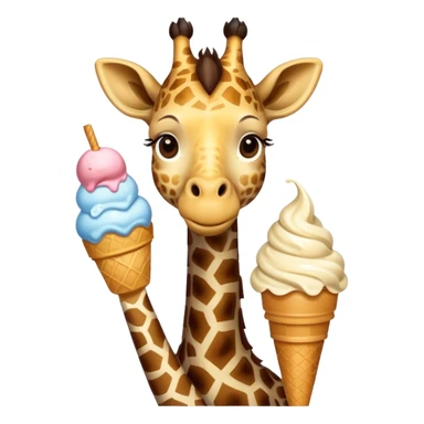 Giraffe with Ice Creams
Giraffe holding double scoop



 sticker
