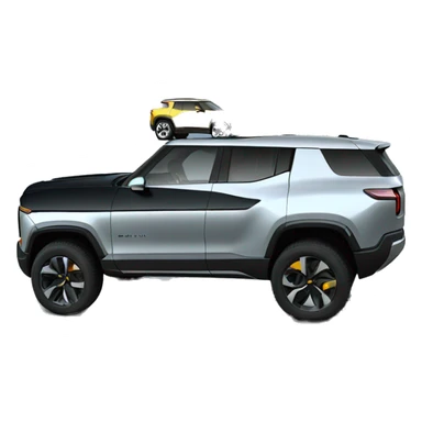 Rivian r3 car driving  sticker