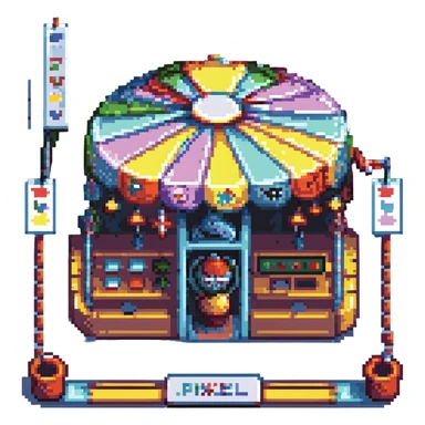 Creepy lunapark sticker