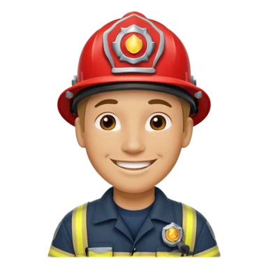 Fireman with big earrings  sticker