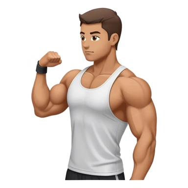 side-view tricep-pushdown sticker