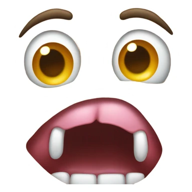 A burp with drool sticker