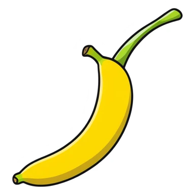 peeled banana sticker